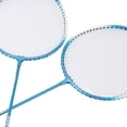 thumbnail image 4 of M Buder Professional Badminton Set Iron Alloy Lightweight Shock Absorption Sports Racket for Beginner Children Adults Blue 28.3x9.8in / 72x25cm, 4 of 9