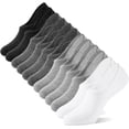 thumbnail image 1 of IDEGG Calcetines invisibles para mujeres y hombres, corte bajo, tobillo, corto, antideslizante, atlético, para correr, novedad, calcetines invisibles informales, 1 of 4