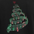thumbnail image 3 of CafePress - Christmas Tree With Music Notes And Heart Pajamas - Women's Short Sleeve Print T-Shirt and Pants Dark Cotton Pajama Set, 3 of 7