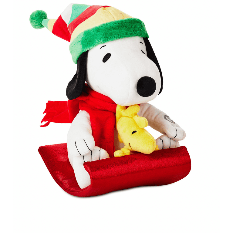 Hallmark Peanuts Sledding Snoopy Woodstock Holiday Musical