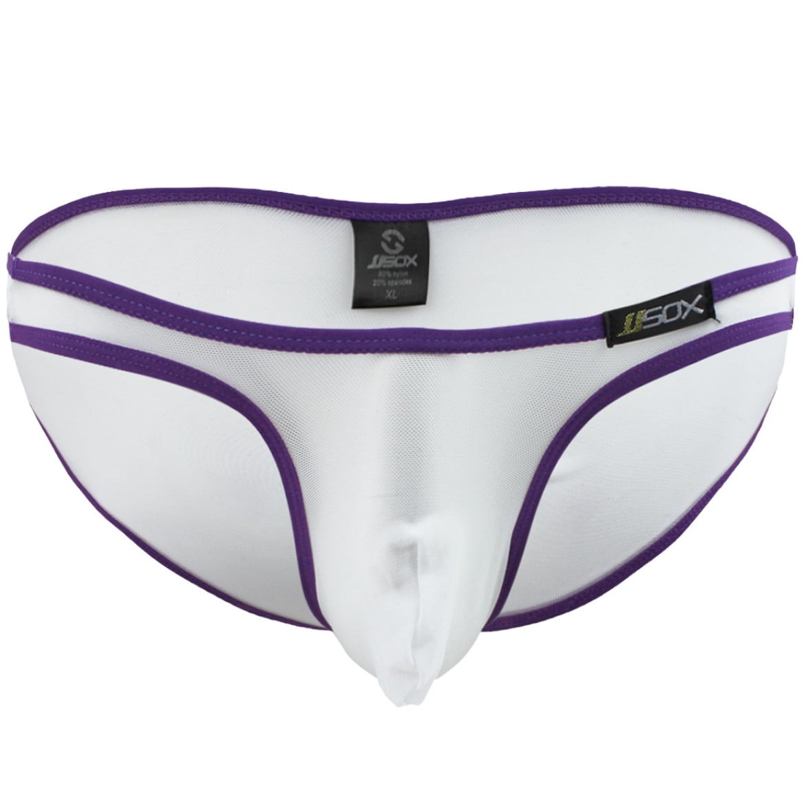 iEFiEL Mens Mesh Bulge Pouch Bikini Briefs Underwear