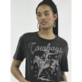 thumbnail image 4 of No Boundaries Boxy Cropped Graphic Tee with Short Sleeves, Women's, 4 of 5