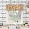 thumbnail image 4 of Curtain Valance for Windows Fall Quote Autumn Thanksgiving Kitchen Valances Rod Pocket Short Curtains,Pumpkin Plants on Orange Plaid Window Treatment Panel for Living Room Bathroom Bedroom, 4 of 8
