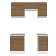 thumbnail image 4 of Cocina Integral Completa 160cm Glamy Madesa - Blanco/Marrón, 4 of 10