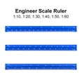 thumbnail image 2 of Muka Engineer Scale Ruler, Imperial Measurements 6 Inch, Pocket Size Drafting Ruler, 2 of 7