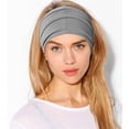 thumbnail image 4 of KEGKUO 10 PCS Women Headbands African Wide Hair Wrap Extra Turban Head Bands for Lady Large Sport Workout Stretch Non-slip Big Hair Bands, Combination B, 4 of 7