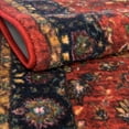 thumbnail image 5 of Rugs.com Medina Collection Rug – 8 Ft Square Classic Red Medium Rug Perfect For Living Rooms, Kitchens, Entryways, 5 of 9