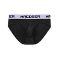 thumbnail image 2 of TANBOM Men's Nylon Triangle Underwear Breathable Tagless Design Comfortable Black XL, 2 of 6