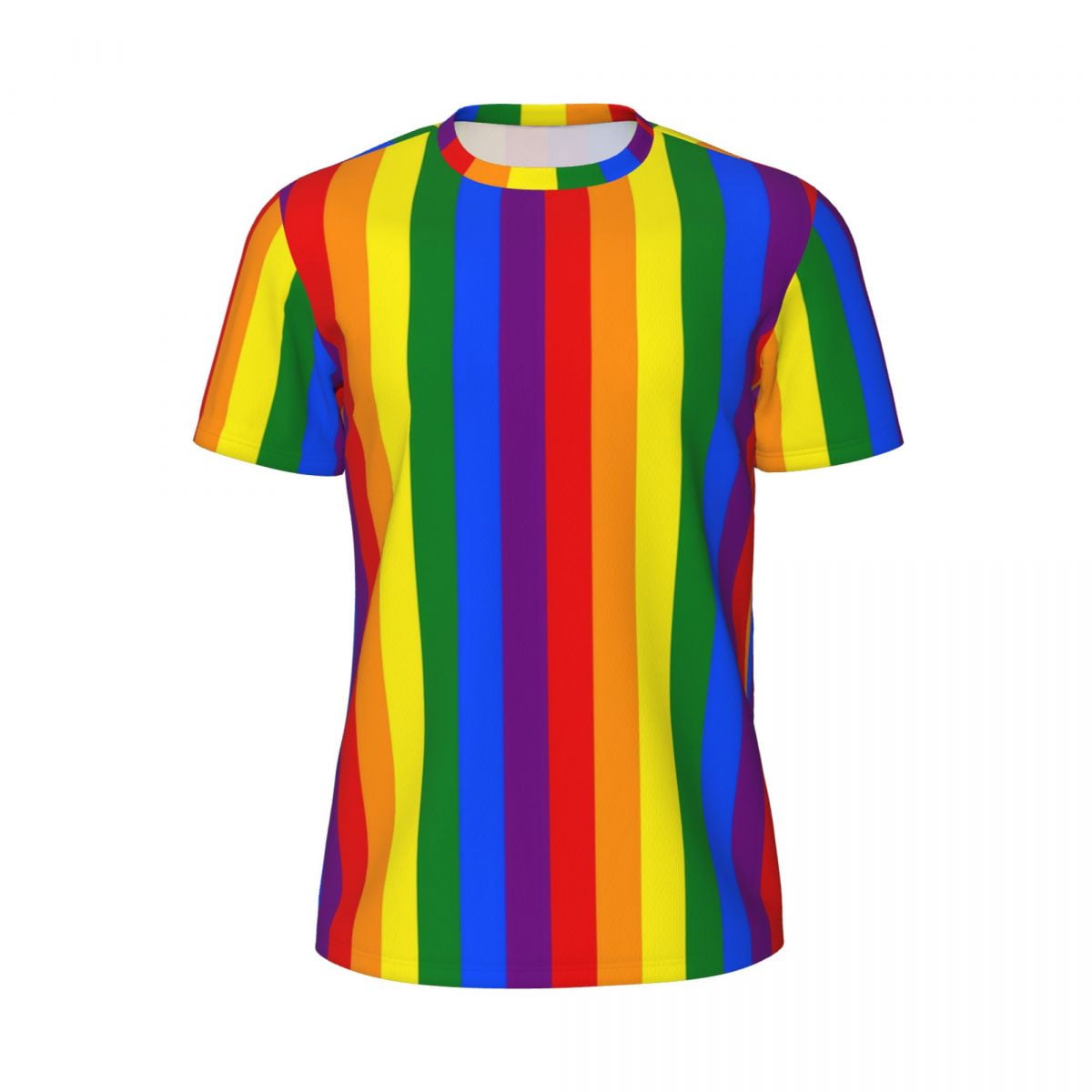 T Shirt For Men Sports Rainbow Print T-Shirts Trending