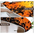 thumbnail image 3 of Round Fitted Tablecloth with Elastic Edge Design Table Cover Waterproof Table Cloth Stain-Resistant for 35-47" Round Table for Dining, Picnic, Party, Decor, Outdoor, Halloween, 3 of 7