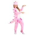 thumbnail image 1 of Girl's Pink Dinosaur Onesie, 1 of 3