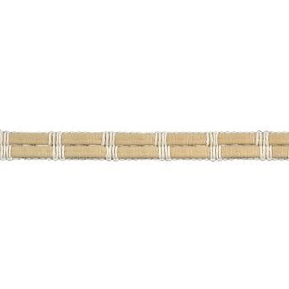 Belagio 5/8" Wide x 10 Yards Faux Leather Braid Trim, 1 Bolt, Tan