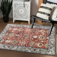 thumbnail image 1 of JV Home Runner Rug Oushak Red Brown 2'7" x 5' Washable Rugs Anti Slip, 1 of 7