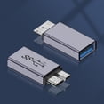 thumbnail image 3 of Adaptador Micro B HDD Adaptador Datos USB3.1 Gen2 Transmisión 10 Gbps Adecuado para Disco Duro Móvil/caja Disco Duro/teléfono (USB A A Micro B Macho), 3 of 6