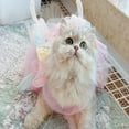 thumbnail image 5 of Princess Dog Dresses for Small Dogs - Style Butterfly with Tutu Skirt - Cute Summer Outfits for Puppy Girls - Handmade Pet Wedding Party Dress, 5 of 5