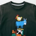 thumbnail image 4 of RTKFRFLM Boys Cartoon Graphic Tee Classic Western Style Short Sleeve Cotton Top Coffee 12-24 Months, 4 of 5