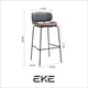 thumbnail image 2 of Set de 2 Bancos Altos para Barra con Respaldo – Estructura Metálica y Asiento Acolchado, 2 of 7