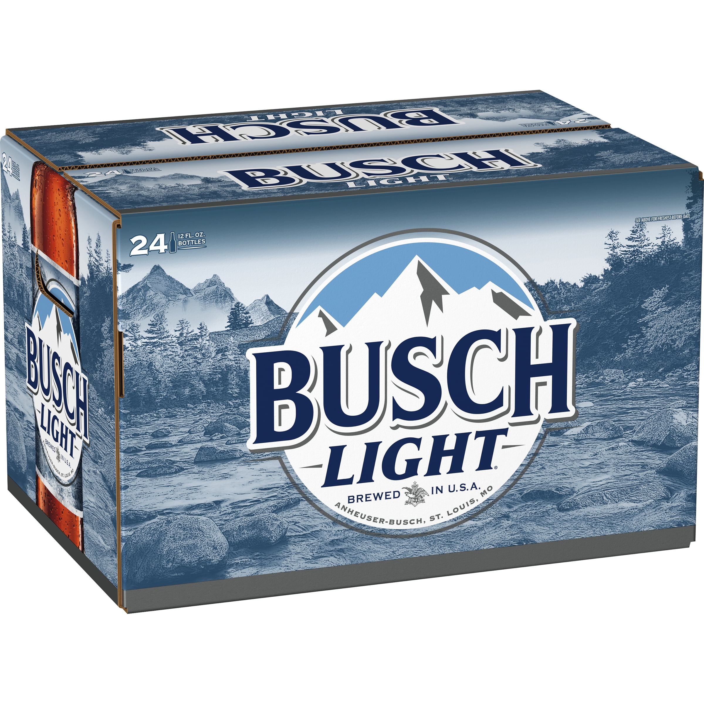 Busch Light Beer 24 Pack 12 Fl Oz Bottles 4 1 Abv Walmart Com Walmart Com