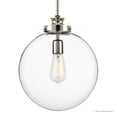 thumbnail image 7 of Urban Ambiance Luxury Transitional Pendant, Size: 15"H x 12"W, with Urban Industrial Style Elements, Polished Nickel Finish and Clear Shade, UHP2644, 7 of 7