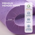 thumbnail image 5 of Dual Layer 5 Inch Memory  Mattress Topper  XL Size for Dorm Room, 2 Inch Gel Memory  Plus 3 Inch 1450 GSM Pillow Top Mattress Pad Cover,Dark Gray, 5 of 6