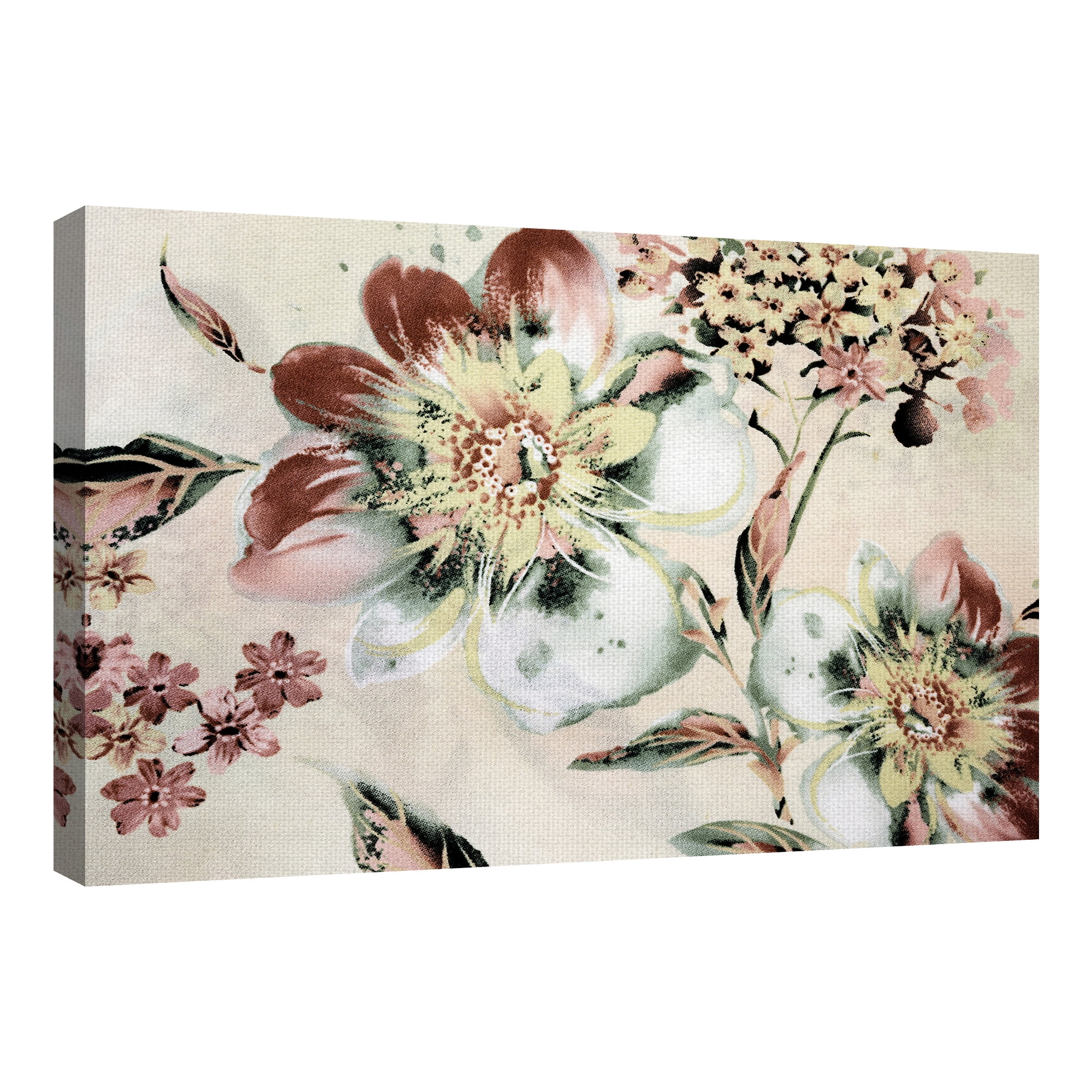 Masterpiece Art Gallery Summer Flower Pink & White by Incado Canvas Art Print 24" x 36"
