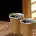 thumbnail image 5 of Kraft Paper Coffee Cups, 50 Pack 10 Oz x 90mm Double-Layer Disposable Hot/Cold Cups for Water, Milk, and Juice, 5 of 6