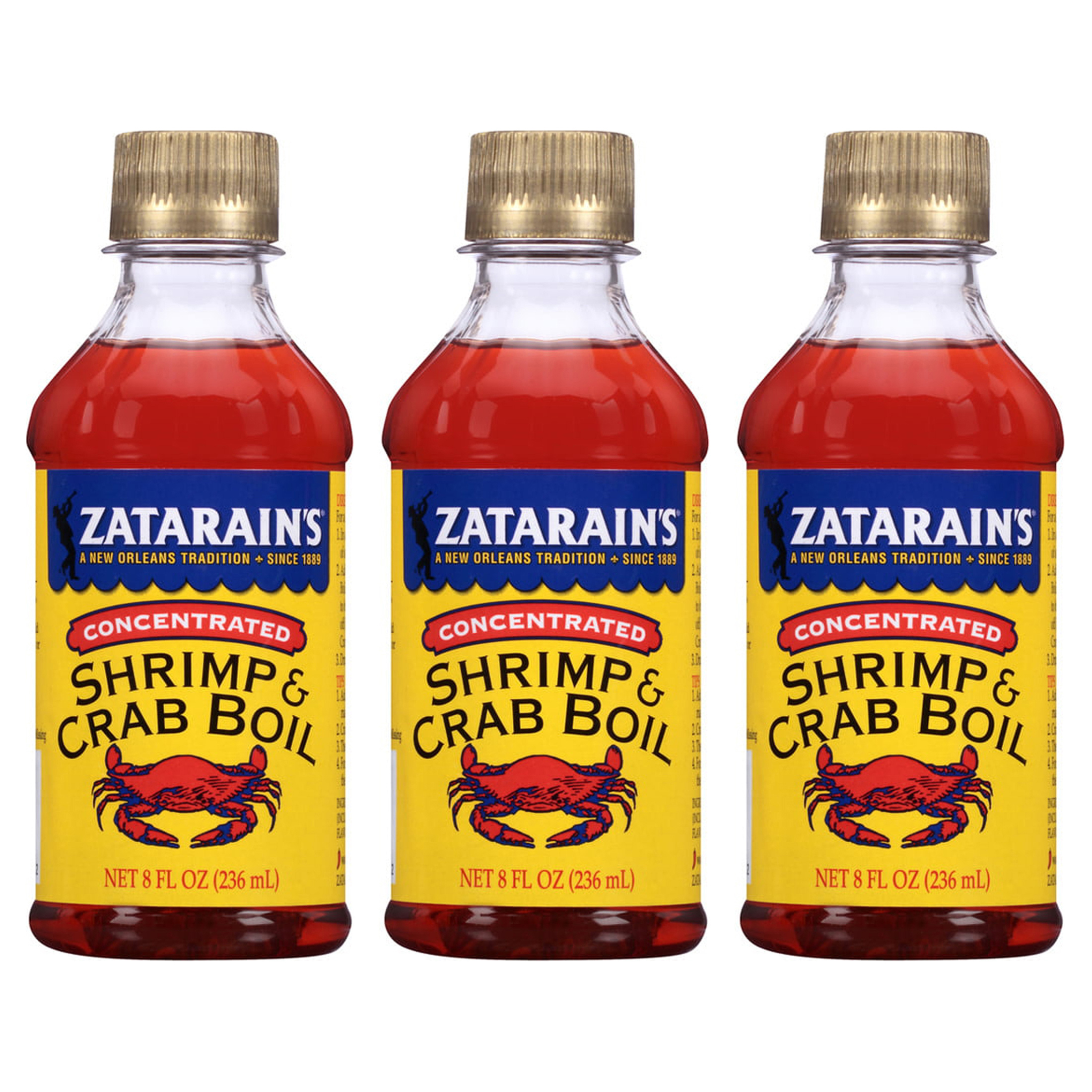 (3 pack) Zatarain's Crab Boil Liquid, 8 fl oz