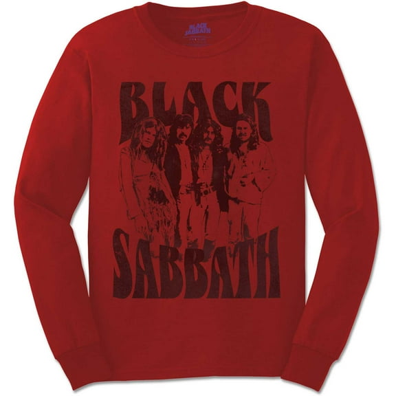 Black Sabbath Unisex Long Sleeve T-Shirt Band and Logo (Small)