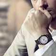 thumbnail image 3 of Hearth & Gear Men's Fashion Watch With Precise Timing Men's Leisure Business Hand Precision Watch Smart Watch with Drawstring Sports Watch Rainbow Wrist Watch without Games Sports Watch Big Sports, 3 of 4