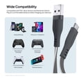 thumbnail image 6 of Powertek USB-A to USB-C Two-Tone Pastel Fast Charge Cable, 6 ft, Grey, 6 of 8