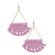 thumbnail image 1 of Bohemian Fan Shaped Earrings for Women – Lightweight Handwoven Jewelry for Beach, Parties, and Daily Wear – Unique Decorative Design for Birthdays, 1 of 1
