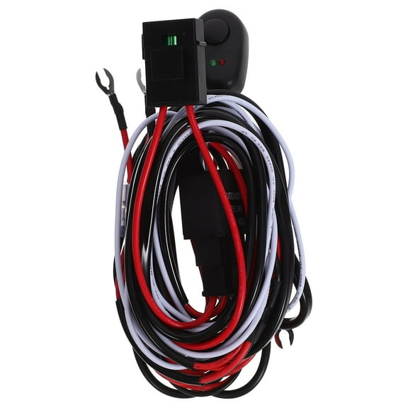 OUNONA  Light Wiring Harness Kit Fog Lights for Automotive Switch Black