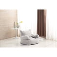 thumbnail image 2 of Milton Greens Stars Inc Modern Fabric Bean Bag with Arm in Silver, 2 of 2