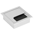 thumbnail image 4 of Prise de Câble de Bureau en Aluminium, Couvercle Rabattable, Insert de Passage de Câble Durable pour Fils pour Bureau et Ordinateur, 4 of 8