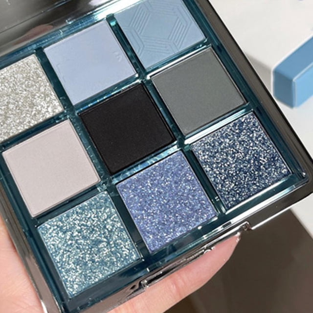 9 Color Shadows for Eyebrows, Palette / Red, Matte and Glossy Eyebrows Sha d