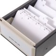 thumbnail image 3 of UPOUART Caja Organizadora De Tarjetas De Negocios Para Escritorio Material Plástico Negro Almacenamiento Amplio, 3 of 8