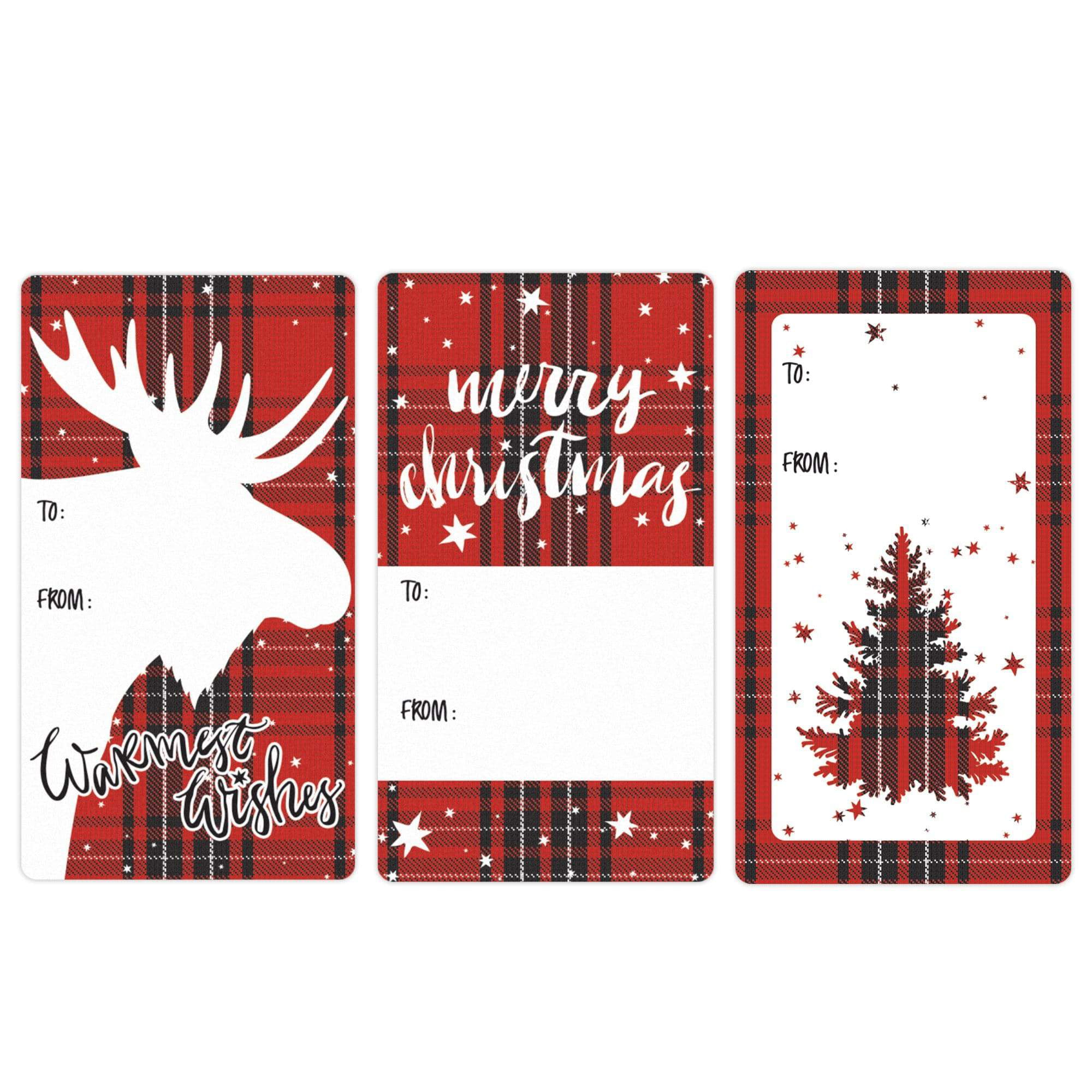 RED CHRISTMAS GIFT TAGS 