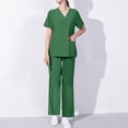 thumbnail image 2 of Samickarr Nursing Uniforms Scrubs Sets For Woman And Man Clearance Plus Size Working Uniform With Pocket Scrubs Medical Uniform Scrubs Top And Pants, 2 of 5
