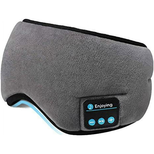 5.0 Antifaz inalámbrico para dormir con Bluetooth, música, sombreado inteligente, respuesta telefónica 3D, antifaz inalámbrico para dormir