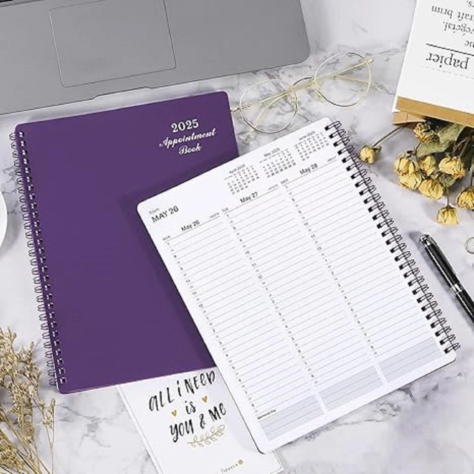 2025 Weekly Appointment Book/Planner-Daily Hourly Planner 2025,Jan 2025-Dec 2026