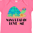 thumbnail image 4 of Inktastic Nana and Papaw Love Me Grandchild Turtle Boys or Girls Baby Bodysuit, 4 of 5