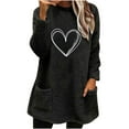 thumbnail image 2 of Craaazy Long Sleeve Tops for Women Plus Size Printed Thick Warm Jacket Tops Gifts, 2 of 4