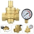 thumbnail image 3 of JWshufel Brass Water Pressure Regulator 3 4 Inch with Gauge for Home Systems Pressure Reducing Maintaining Adjustable Relief Suit for Tap Water Purifiers Heaters, 3 of 8