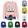 thumbnail image 2 of Godom Halloween Womens Sweatshirts Ghost Graphic Long Sleeve Tops Loose Fit Fall Cute Thick Shirts Winter Outfits Trendy Clothes, 2 of 7