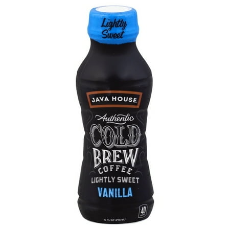 Java Giant Coffee - (12 Bottes) Java House Authentic Cold Brew Coffee, Vanilla - Lightly Sweet, 10 Oz