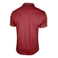thumbnail image 6 of IWRICH Men's Short Sleeve Polo Shirts Quarter-Zip Casual Slim Fittops Lapel Neck Basic V Neck Tees Red XL, 6 of 7