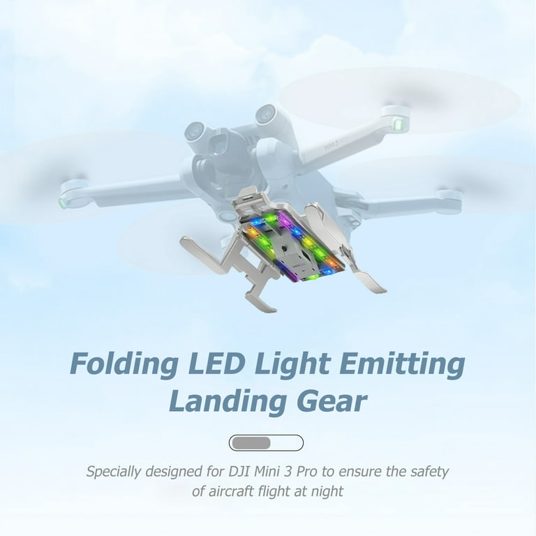  STARTRC Mini 3 Pro Landing Gear Foldable Extended Leg with  Flash LED Lights Landing Gear for DJI Mini 3 Pro Accessories : Toys & Games