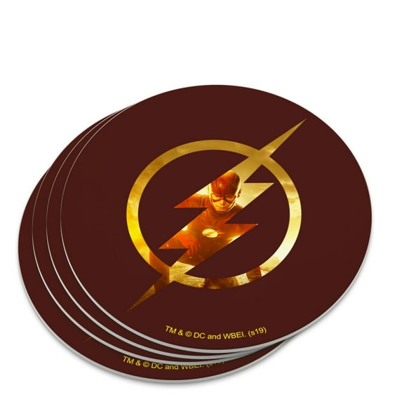 The Flash TV Series Flash in Logo Novelty Coaster Set
