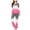 Pink, variant on Sleepwear for Women Fashion Gradient Print Breathable Sleepwear with Pants Casual Collared Long Sleeve Pajamas Summer Pjs for Women