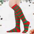 thumbnail image 3 of AJGRHE Women's Stockings Striped Calf Socks Performance Knee High Stockings Yellow One Size, 3 of 5